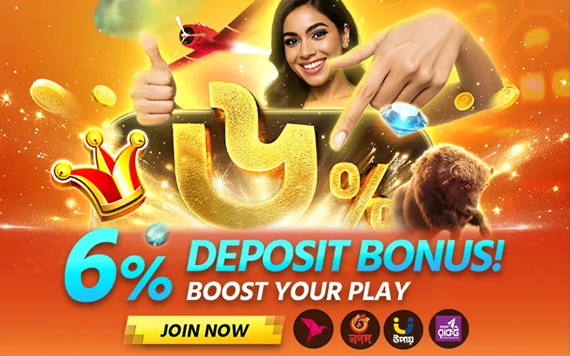 Earn a 6% Diamond Bonus with every deposit at JitaWin.